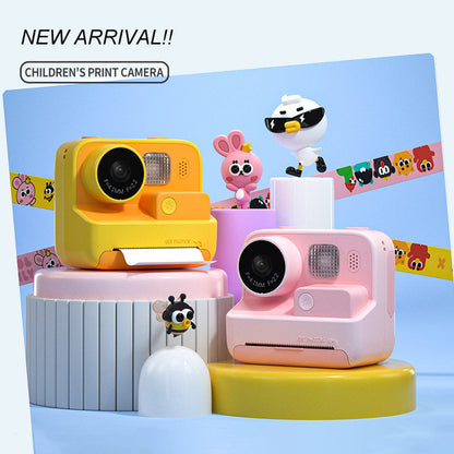 KOOOL K27 2-inch Screen ABS+PC Kids Instant Camera Toy HD Dual Lens Rechargeable Camera