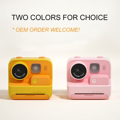 KOOOL K27 2-inch Screen ABS+PC Kids Instant Camera Toy HD Dual Lens Rechargeable Camera