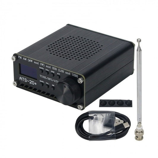 ATS-20+ Full Band Radio Receiver 0.96 Inch Screen DSP SDR Receiver FM AM (MW and SW) and SSB (LSB and USB) Portable Radio