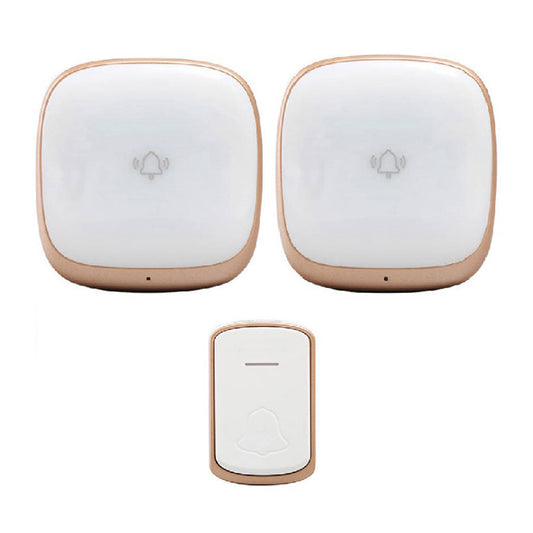 B209 Home Wireless Doorbell Colorful Light Remote Smart Calling Bell, 1 Transmitter+2 Receivers