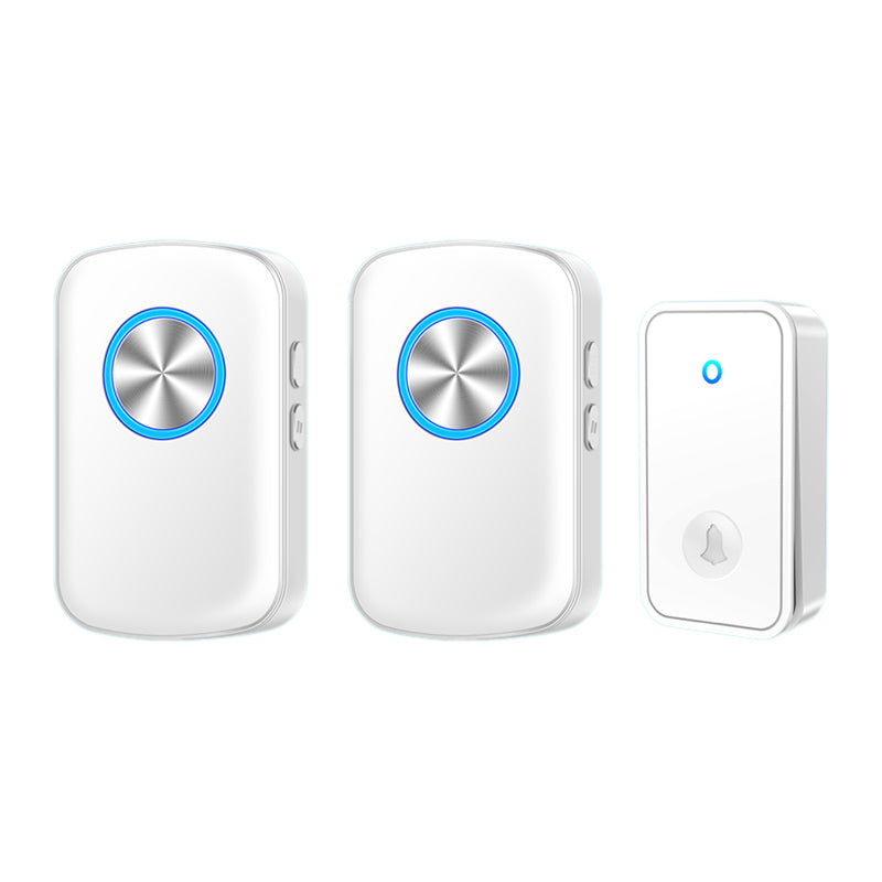 CACAZI FA28 Wireless Doorbell Set with Self-Generating Transmitter + 2 Receiver Smart Home Doorbell