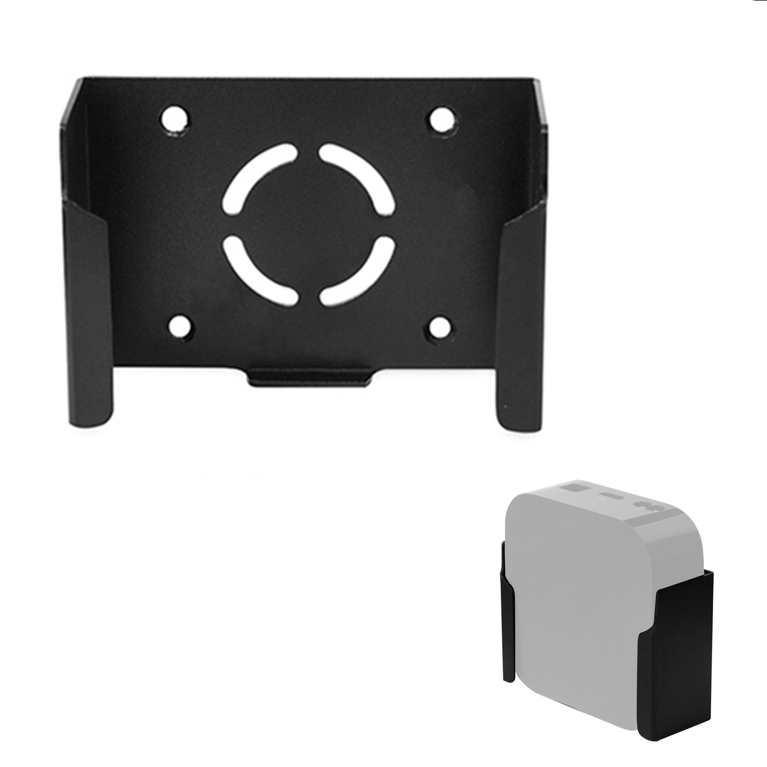 For Apple TV Box Wall-Mounted Hanger Acrylic+Metal Hanging Holder Stable Mounting Bracket