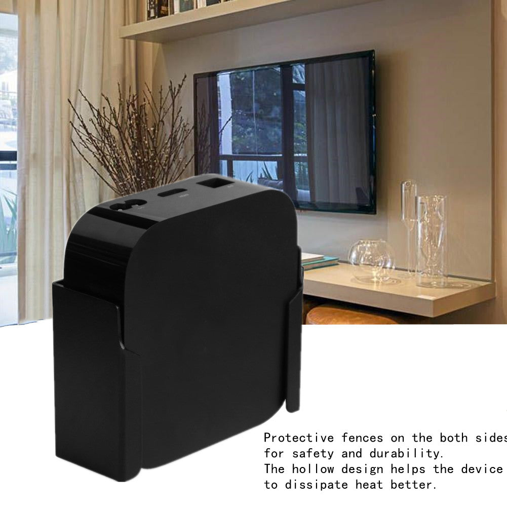 For Apple TV Box Wall-Mounted Hanger Acrylic+Metal Hanging Holder Stable Mounting Bracket