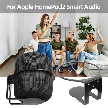 For Apple HomePod 2 2023 Speaker Aluminum Alloy Wall Hanger Wall-Mounted Hanging Holder Mounting Bracket