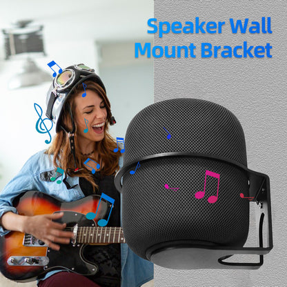 For Apple HomePod 2 2023 Speaker Aluminum Alloy Wall Hanger Wall-Mounted Hanging Holder Mounting Bracket