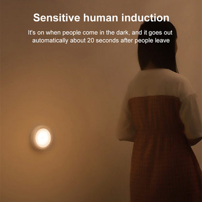 Creative Human Body Sensor Lamp Wardrobe Floor Bedside Control Lamp Smart Home Mini Night Light