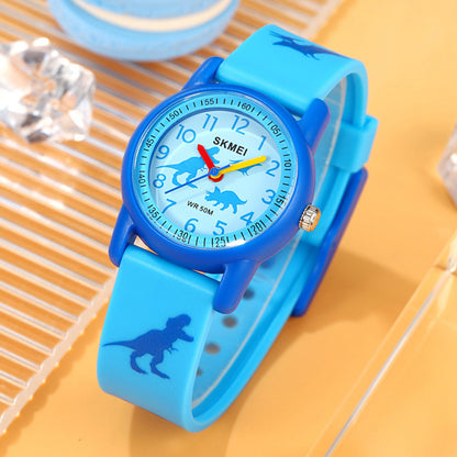 SKMEI 2157 Fashion Sports Waterproof Children Watch Cartoon Student Quartz Watch