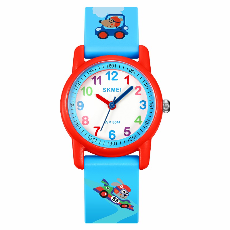 SKMEI 2157 Fashion Sports Waterproof Children Watch Cartoon Student Quartz Watch