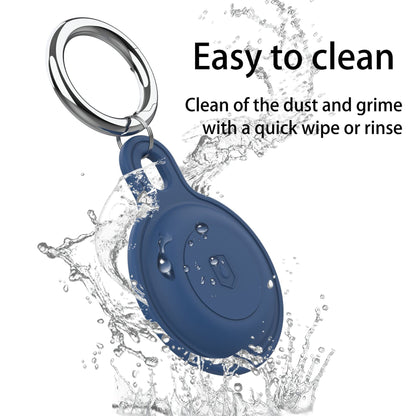 Silicone Case for Apple AirTag Bluetooth Tracker Keychain Holder Sleeve Waterproof Cover with Buckle