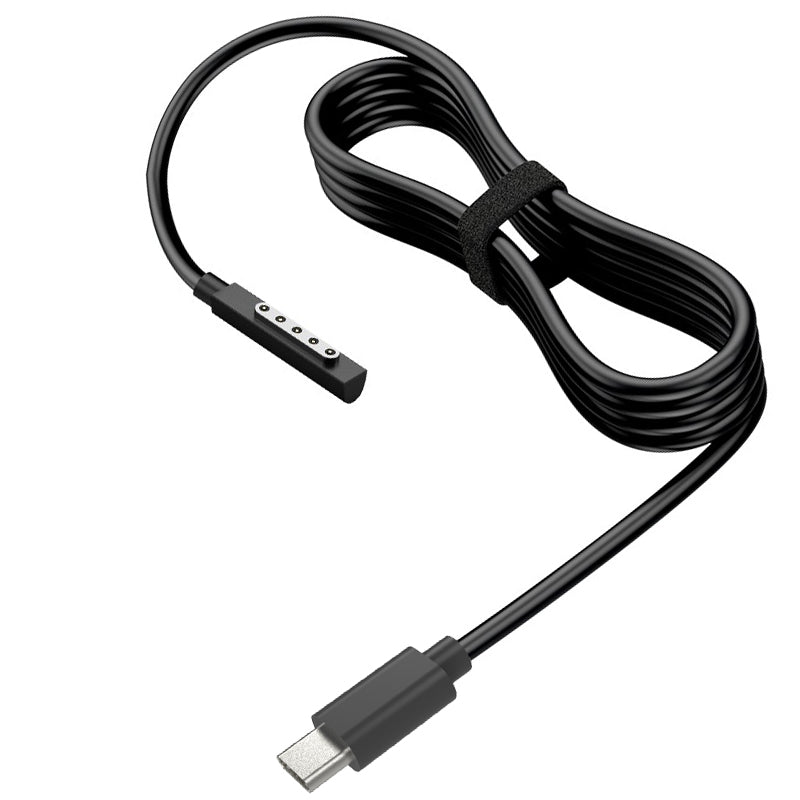 PD 65W Fast Charging Cable for Microsoft Surface RT / Surface Pro 1 2 , Magnetic Type-C Cable Power Supply Wire