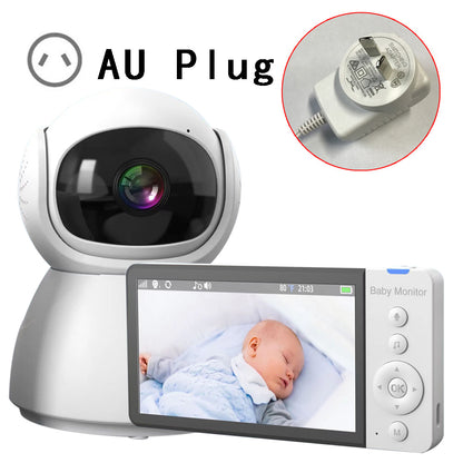 ABM700 5-inch Baby Monitor 1080P Camera Monitor Transmitter + Receiver Set Support Two-Way Voice