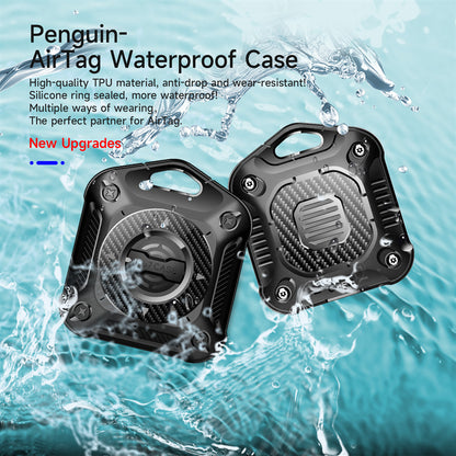 IP67 Waterproof TPU + PC Case for AirTag Bluetooth Tracker Anti-scratch Locator Cover