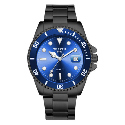 WLISTH 6057 Luminous Watch Daily Life Waterproof Bracelet Wrist Watch Band with Calendar Display Function