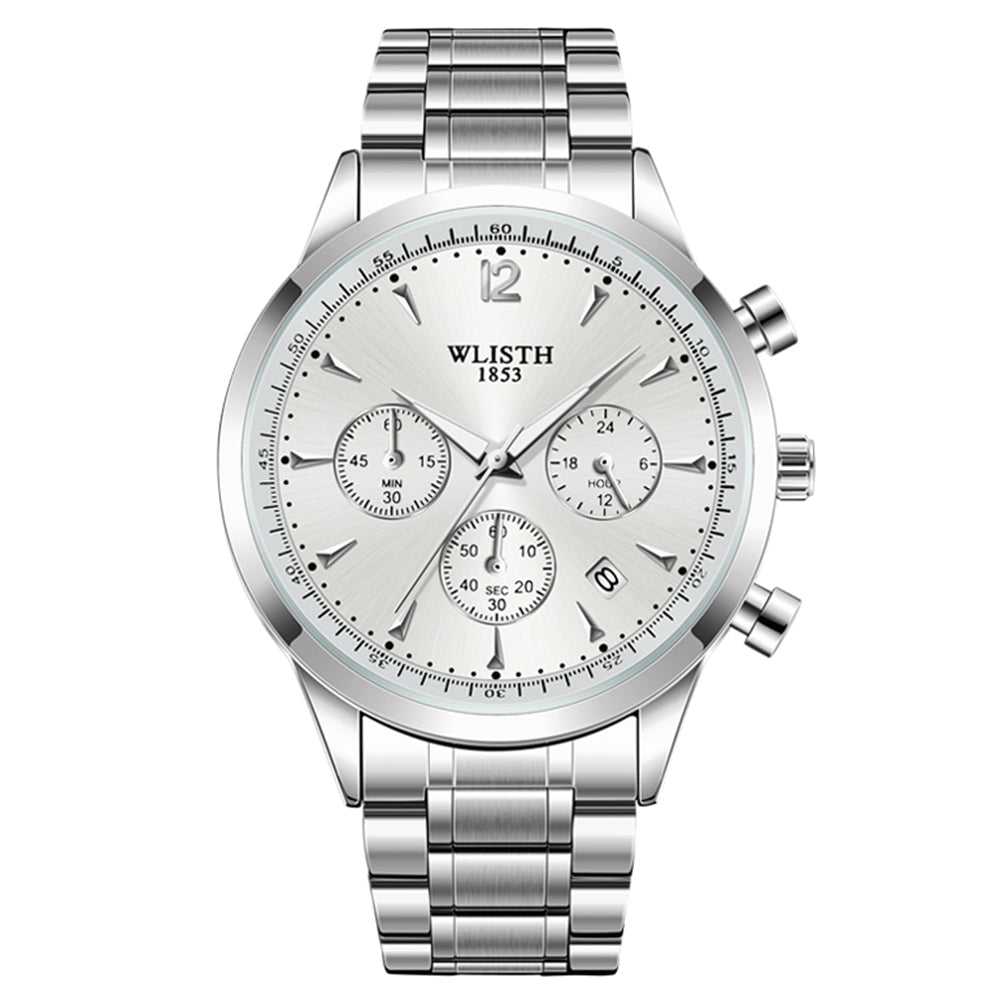 WLISTH S953 Multi-function Business Style Quartz Watch with Calendar Luminous Pointer Quartz Watch