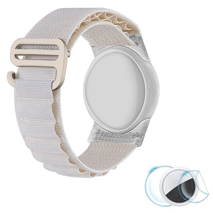 Nylon Braided Wrist Strap with TPU Case and Screen Protection for Apple AirTag Tracker Wristband