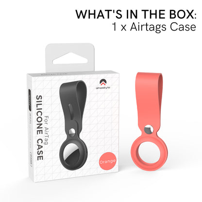 AHASTYLE WG34 Silicone Case for Apple AirTag , Scratch-resistant Bluetooth Tracker Protective Cover