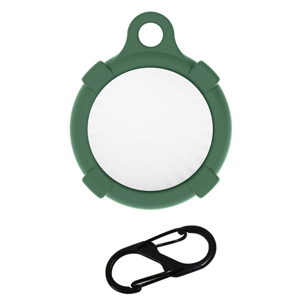 Keyring Case Holder for MOMAX Airtag Tracker Silicone Anti-Scratch Cover with Anti-lost Carabiner Buckle