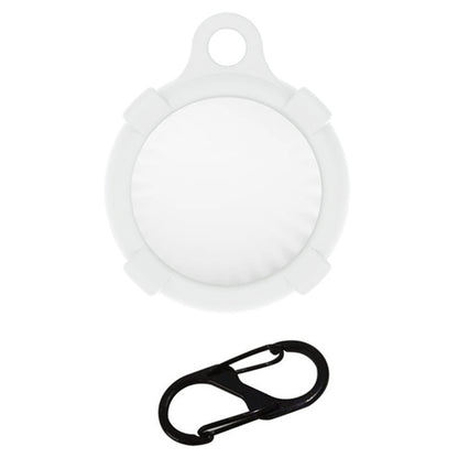 Keyring Case Holder for MOMAX Airtag Tracker Silicone Anti-Scratch Cover with Anti-lost Carabiner Buckle