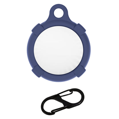 Keyring Case Holder for MOMAX Airtag Tracker Silicone Anti-Scratch Cover with Anti-lost Carabiner Buckle