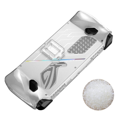 For Asus ROG Ally (2023) Game Console Clear PC Case Anti-drop Protective Cover with Kickstand