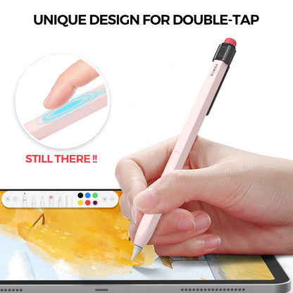 AHASTYLE PT80-2-K For Apple Pencil 2nd Generation Soft Silicone Cover Stylus Pen Anti-drop Sleeve