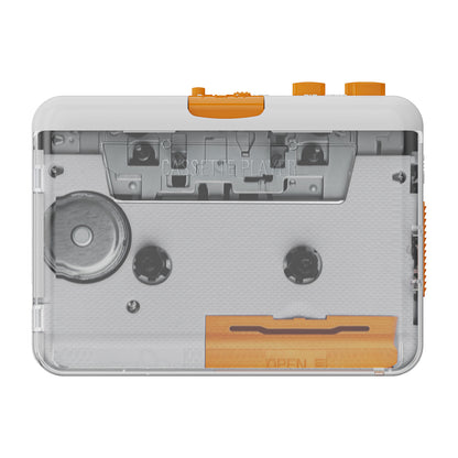 EZCAP 218SP Portable Cassette Tape to MP3 Converter Clear Stereo Walkman Cassette Player for Student