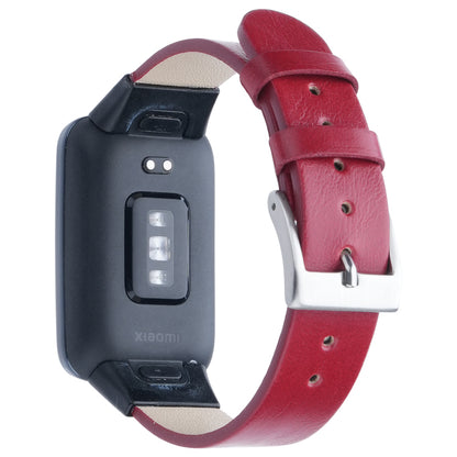 For Xiaomi Mi Band 7 Pro Genuine Cow Leather Watch Strap Adjustable Wristband