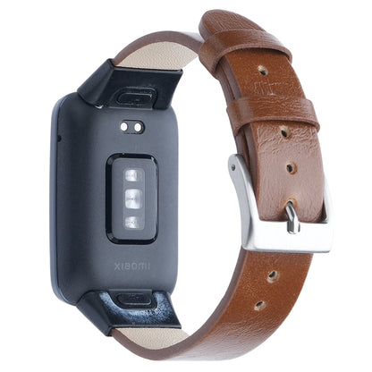 For Xiaomi Mi Band 7 Pro Genuine Cow Leather Watch Strap Adjustable Wristband