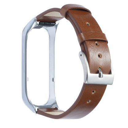 For Samsung Galaxy Watch Fit 2 SM-R220 Watch Band with Case Genuine Cow Leather Strap Protective Cover