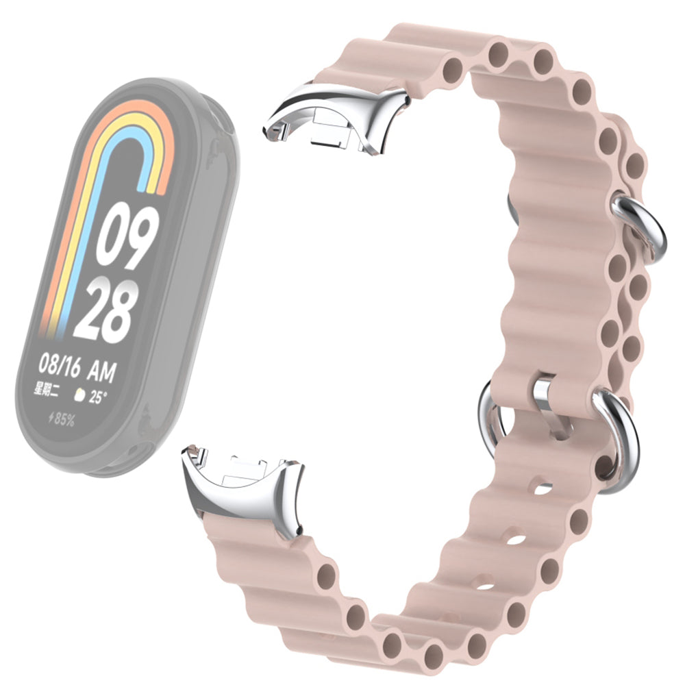 For Xiaomi Smart Band 8 Ocean Band Adjustable Loop Sport Watch Strap with Connector