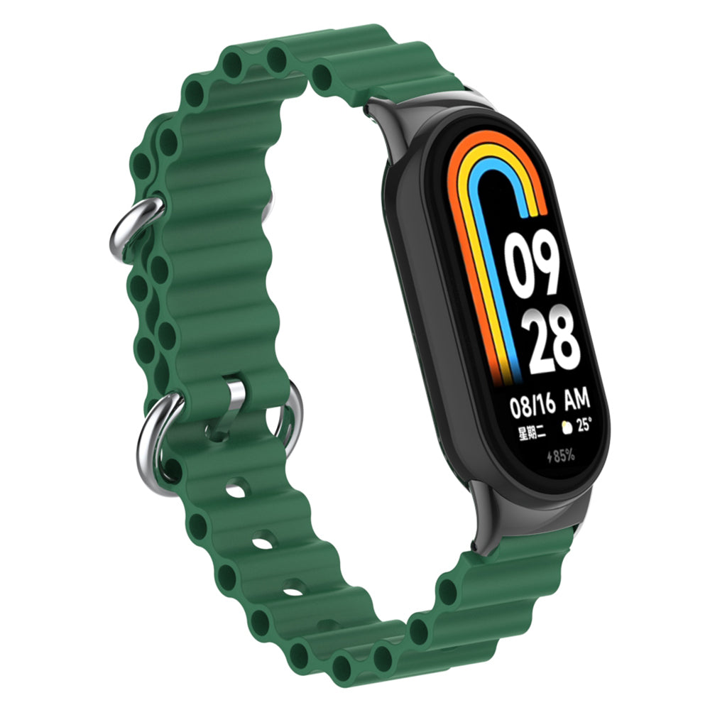 For Xiaomi Smart Band 8 Ocean Band Adjustable Loop Sport Watch Strap with Connector