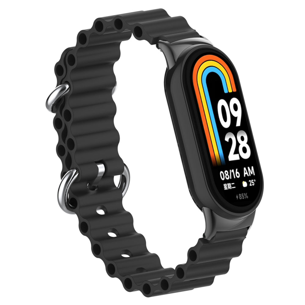 For Xiaomi Smart Band 8 Ocean Band Adjustable Loop Sport Watch Strap with Connector