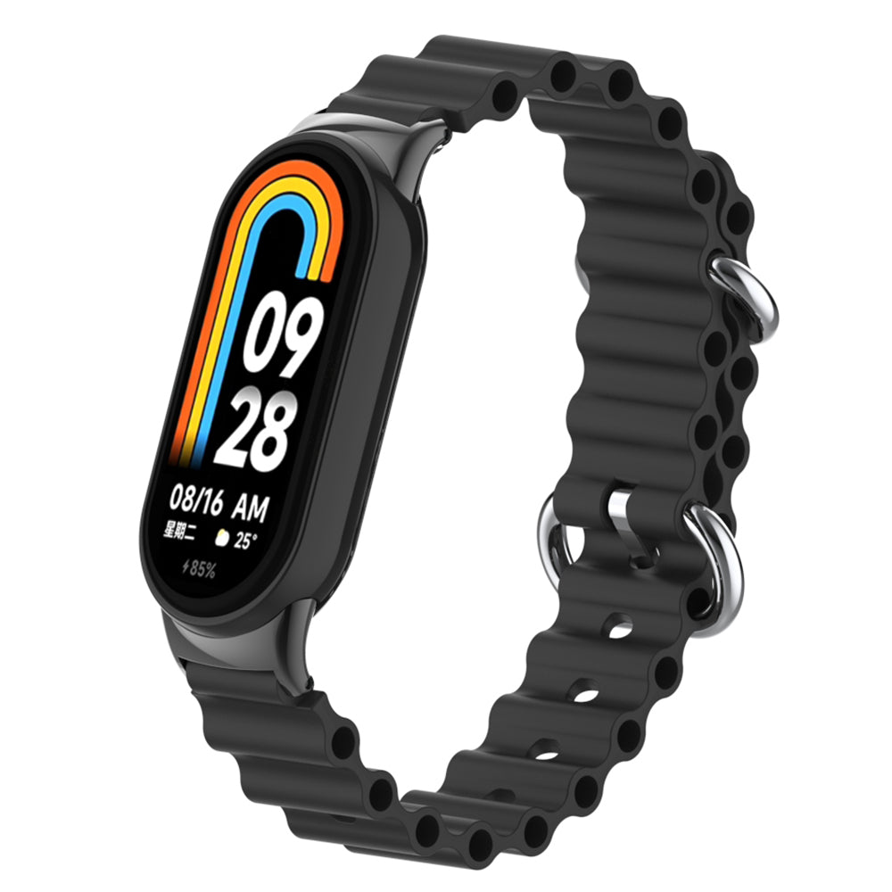 For Xiaomi Smart Band 8 Ocean Band Adjustable Loop Sport Watch Strap with Connector