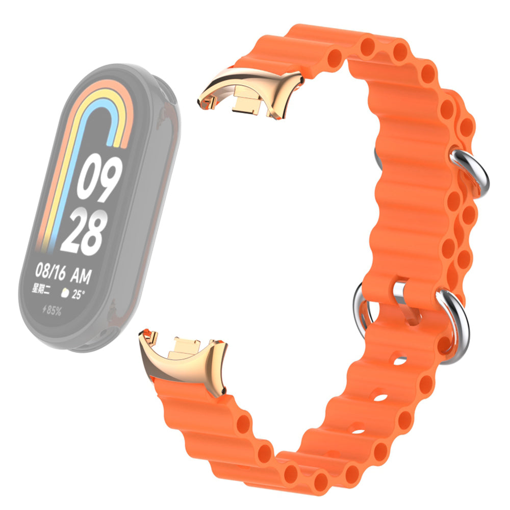 For Xiaomi Smart Band 8 Ocean Band Adjustable Loop Sport Watch Strap with Connector