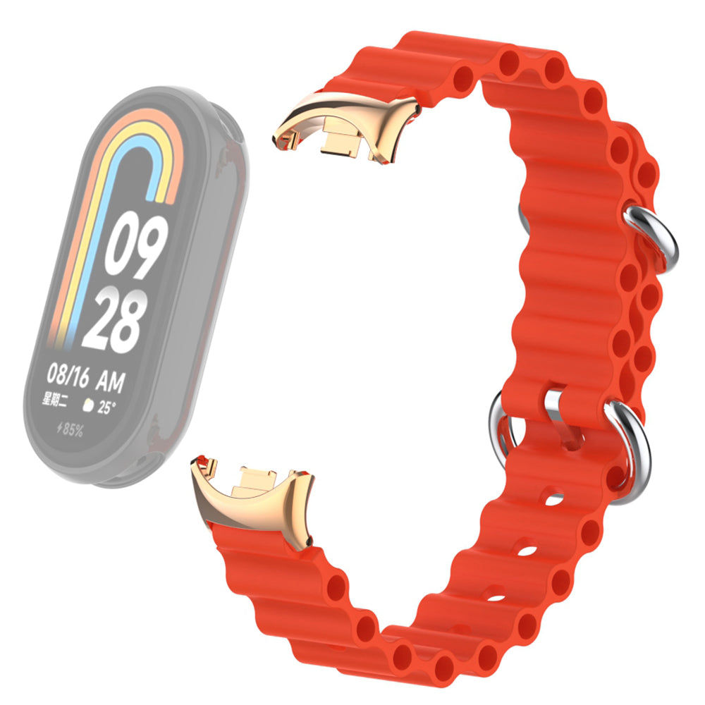 For Xiaomi Smart Band 8 Ocean Band Adjustable Loop Sport Watch Strap with Connector