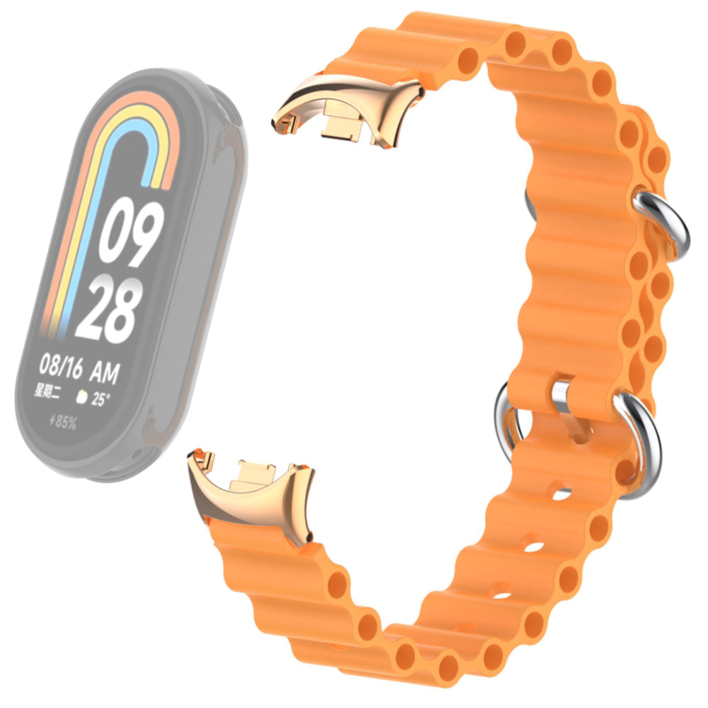 For Xiaomi Smart Band 8 Ocean Band Adjustable Loop Sport Watch Strap with Connector