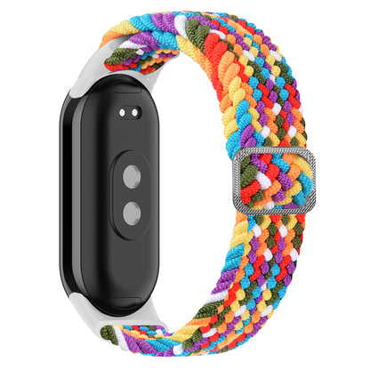 For Xiaomi Smart Band 8 Stretchy Nylon Watch Band Adjustable Braided Sport Strap