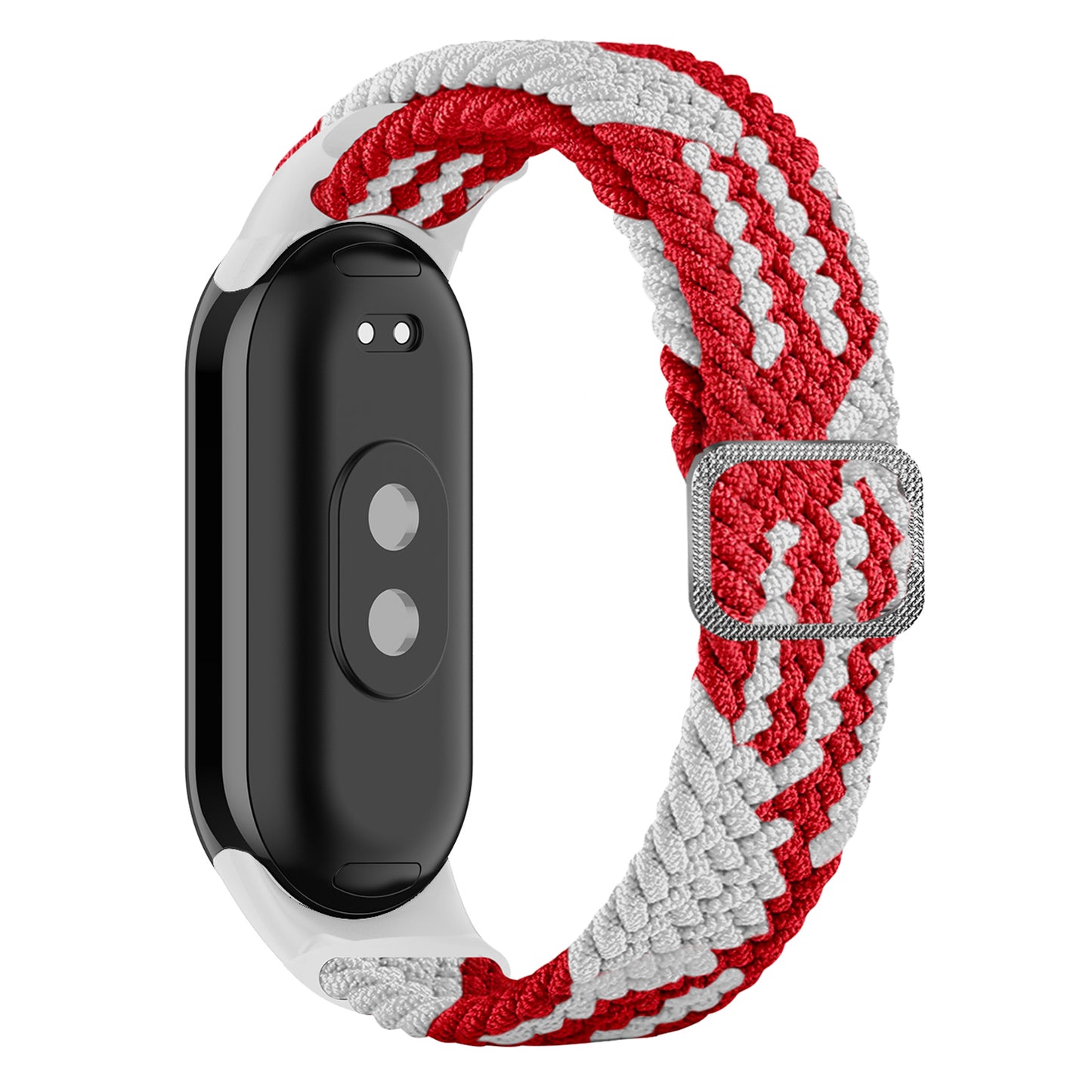 For Xiaomi Smart Band 8 Stretchy Nylon Watch Band Adjustable Braided Sport Strap