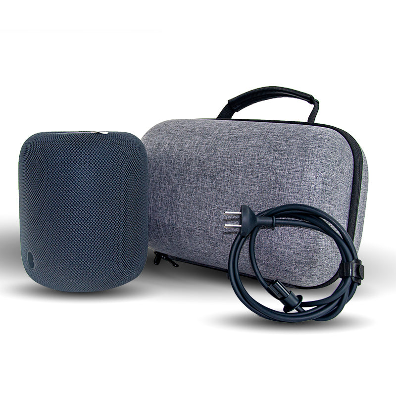 For Apple HomePod 1st / 2nd Generation Speaker Hard Carrying Case EVA+Oxford Cloth+Polyester Storage Bag