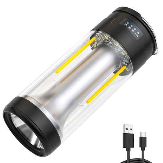 3-in-1 Camping Light Dual Light Source Rechargeable Bright Camping Lamp for Outdoor