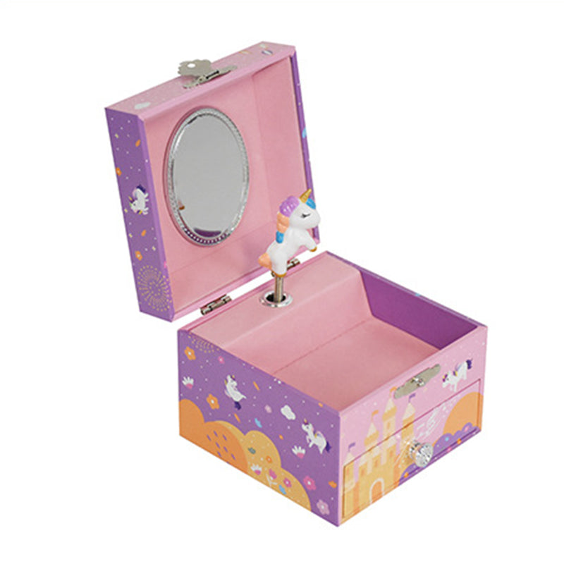 Jewelry Storage Box Girls Music Box Ornament Organizer Birthday Gift Table Decoration Cute Toy