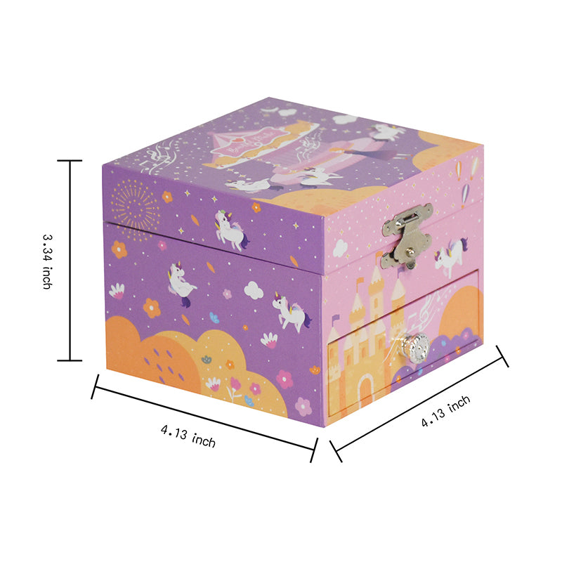 Jewelry Storage Box Girls Music Box Ornament Organizer Birthday Gift Table Decoration Cute Toy