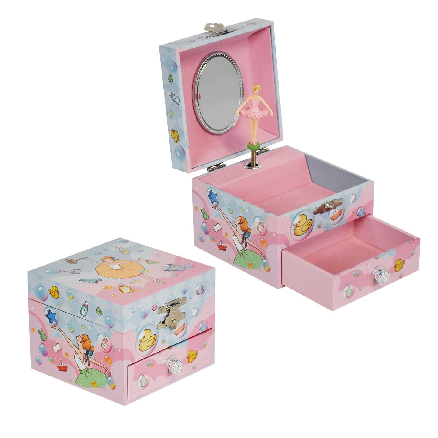 Jewelry Storage Box Girls Music Box Ornament Organizer Birthday Gift Table Decoration Cute Toy