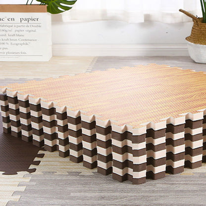 5Pcs 60*60*1.9cm Wood Grain EVA Floor Mat Sports Protection Gym Non-slip Soft Foam Puzzle Rug Children Crawling Mat