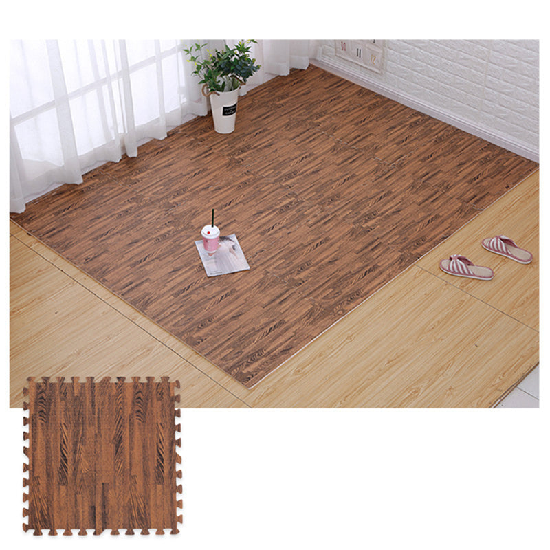 4Pcs 60*60*1.2cm Children Crawling Mat Wood Grain EVA Floor Mat Sports Protection Gym Non-slip Soft Foam Puzzle Rug