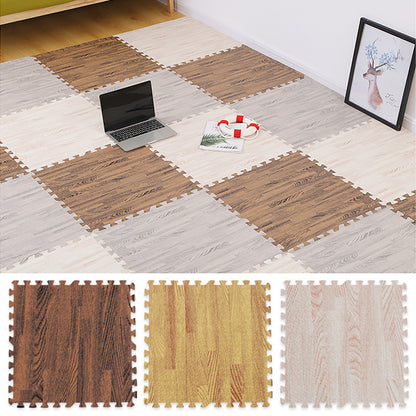 4Pcs 60*60*1.2cm Children Crawling Mat Wood Grain EVA Floor Mat Sports Protection Gym Non-slip Soft Foam Puzzle Rug