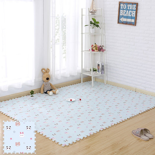 4Pcs 60x60x1.2cm Cartoon Animal Children Crawling Mat Non-slip Soft Foam Puzzle Rug EVA Gym Floor Mat