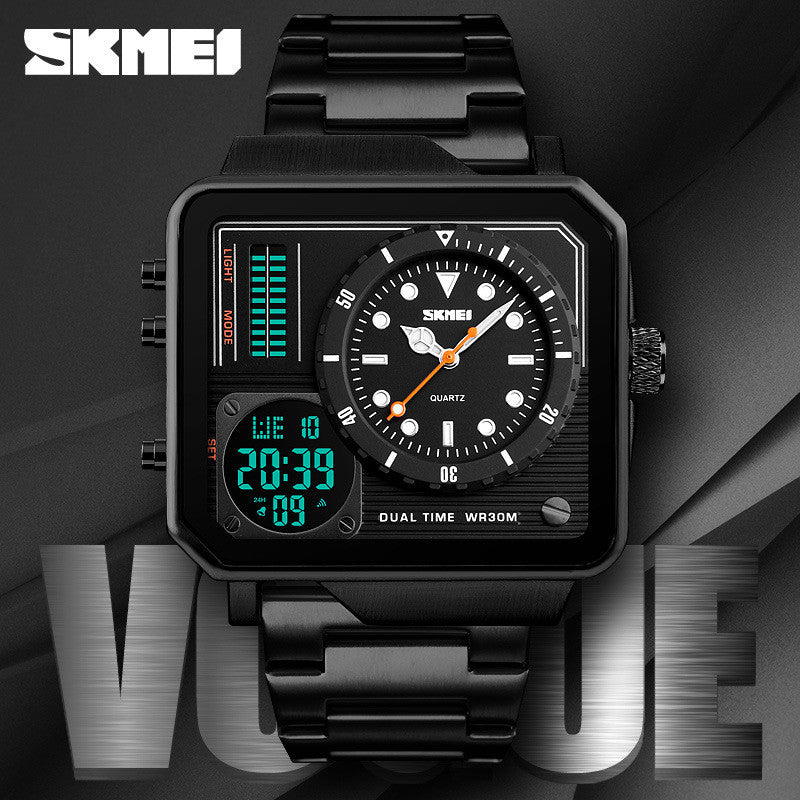 SKMEI Men Dual Display Sport Watch Stopwatch Alarm Digital Watch