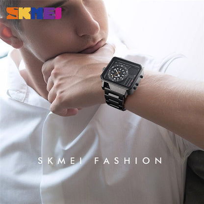 SKMEI Men Dual Display Sport Watch Stopwatch Alarm Digital Watch