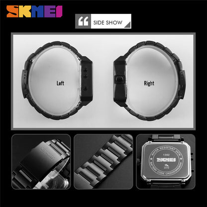 SKMEI Men Dual Display Sport Watch Stopwatch Alarm Digital Watch